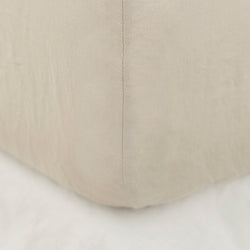 SINGLE FITTED SHEET, STONE
