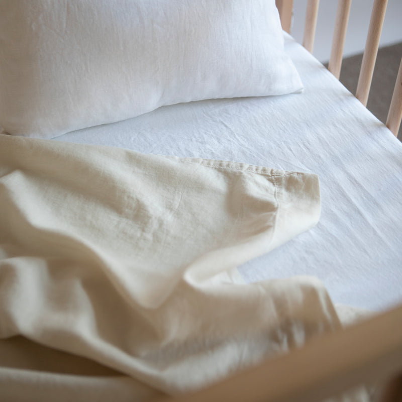 COTTON CASHMERE BABY FITTED SHEET