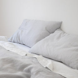 LINEN PILLOWCASES, FRENCH GRAY